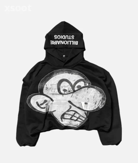 Billionaire Studios "Wimpy Kid" Black Hoodie - pullover hoodie for gym workout training men