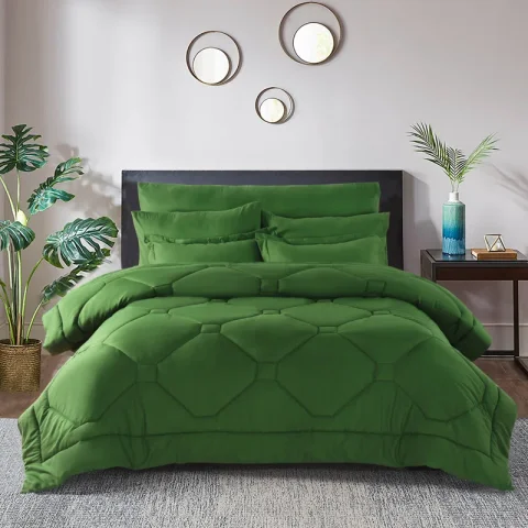 8 PCS Modern Comforter Set with Sheets All Season Bed in a Bag