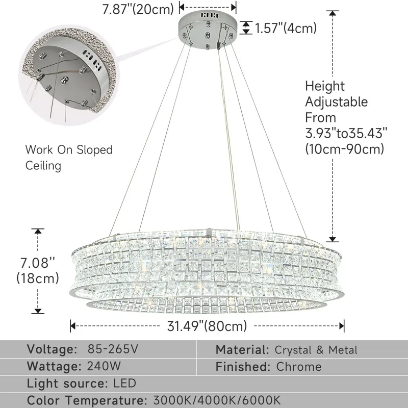 Horst LED Drum Chandelier