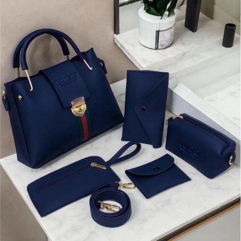 5 Pieces Handbag Set | Black