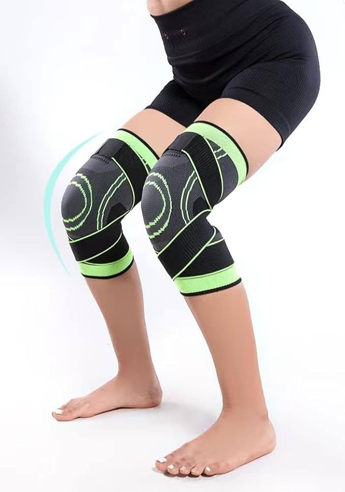 Knee Support Band For Pressure Weaving With 3D Weave Protection Against Injury Pressure Adjustable Knee Support For Men And Women (1 Pc)