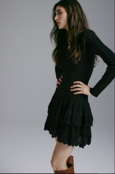 Ladies h&m Dress with Tiered Skirt