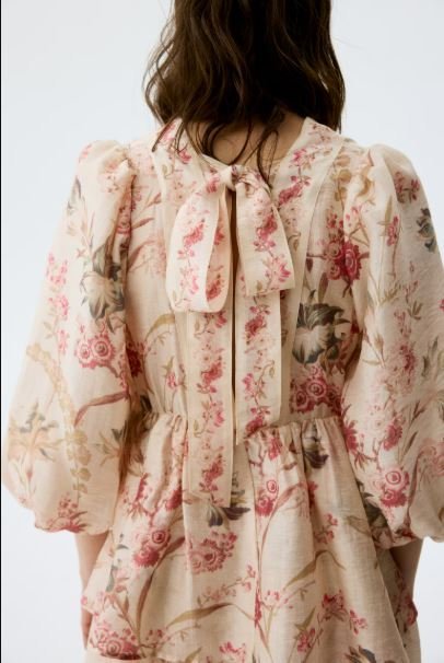 Buy H&M MAMA Linen-Blend Dress | Beige Floral Maternity