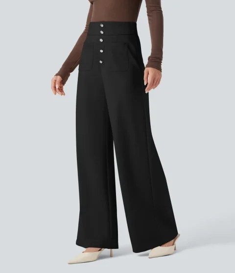 Buy Halara Flex High-Waisted Wide Leg Work Pants