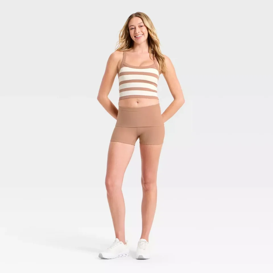 Women's Seamless Cropped Support Tank Top - JoyLab Light