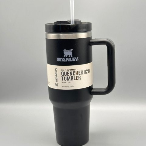 Stanley 40 Oz Sky Blue Tumbler with Straw | Vacuum Insulated Leak Proof Stainless Steel Quencher Cup