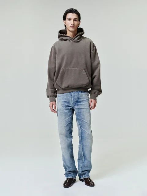 Sunfaded Classic Half Raglan Hoodie - hoodie with extra long sleeves for cozy wear