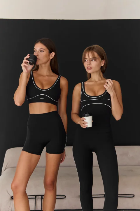 Astoria Airvíve Staple Sports Bra - Black/Cream