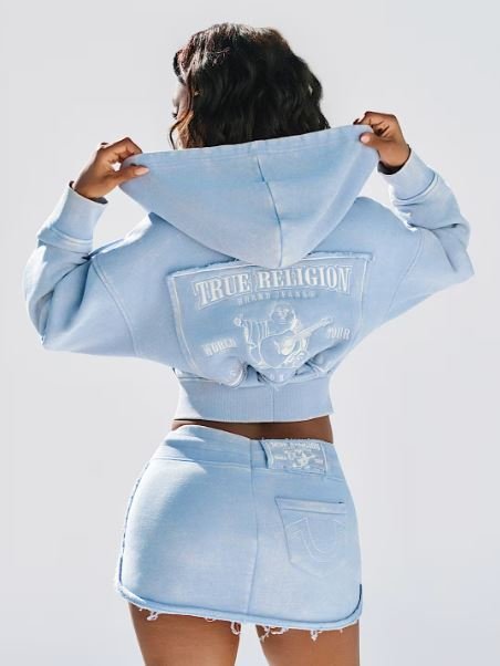 Vintage Washed Embroidered Zip Hoodie | Calming Depression Recovery Wear