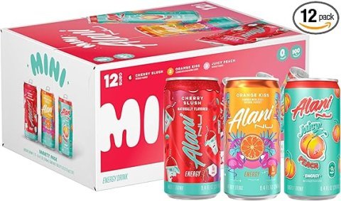 Alani Nu Energy Drink Variety Pack 12 Pack | Zero Sugar Low Calorie Energy Drinks with B Vitamins and Natural Focus