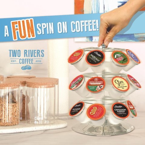 Buy Two Rivers Flavored Coffee Pods Variety Pack 40 Count | Assorted Single Serve Coffee Pods for Keurig Brewers