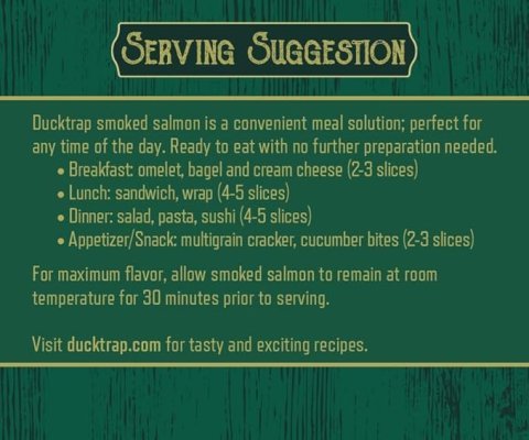 Buy Ducktrap River Plain Smoked Salmon 4 OZ | Premium Responsibly Farmed Smoked Salmon for Healthy Gourmet Snacks