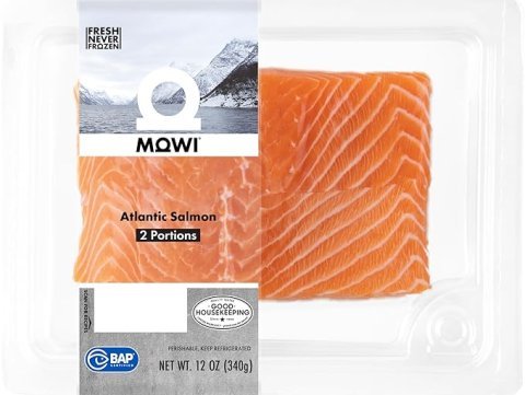 Buy MOWI Atlantic Salmon 12oz Fresh Never Frozen | Premium Omega-3 Rich Salmon Portions for Healthy Family Meals