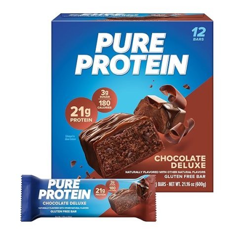 Buy Pure Protein Chocolate Deluxe Protein Bars | High Protein Low Sugar Snack Bars for Healthy Weight Management