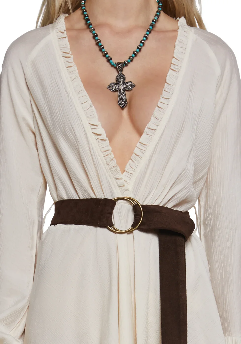 Alana Frills Wrap Dress