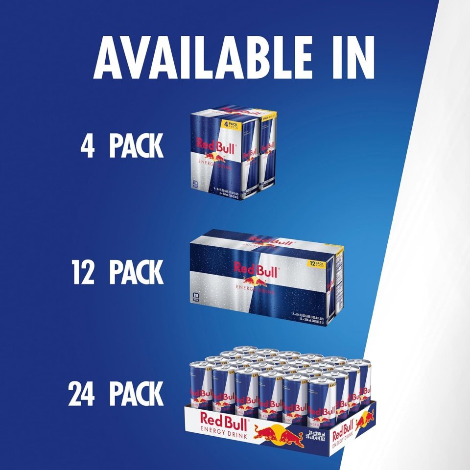 Red Bull Energy Drink 24 Pack 8.4 Oz | Original Energy Drink with Caffeine Taurine and B Vitamins