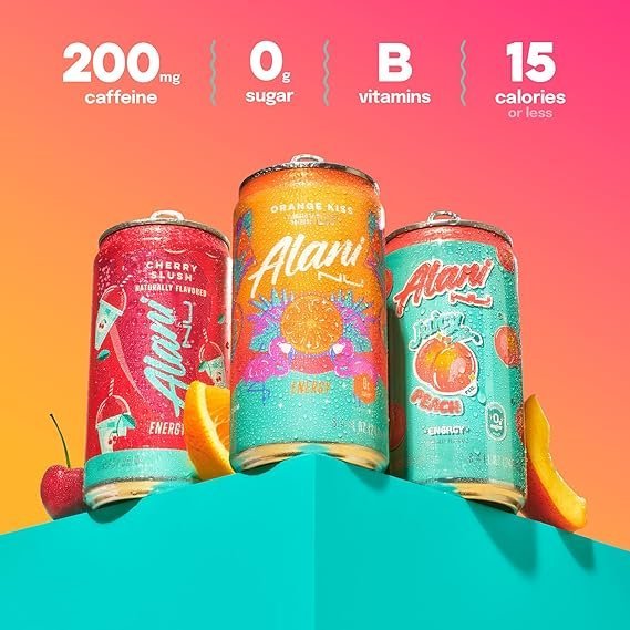 Alani Nu Energy Drink Variety Pack 12 Pack | Zero Sugar Low Calorie Energy Drinks with B Vitamins and Natural Focus