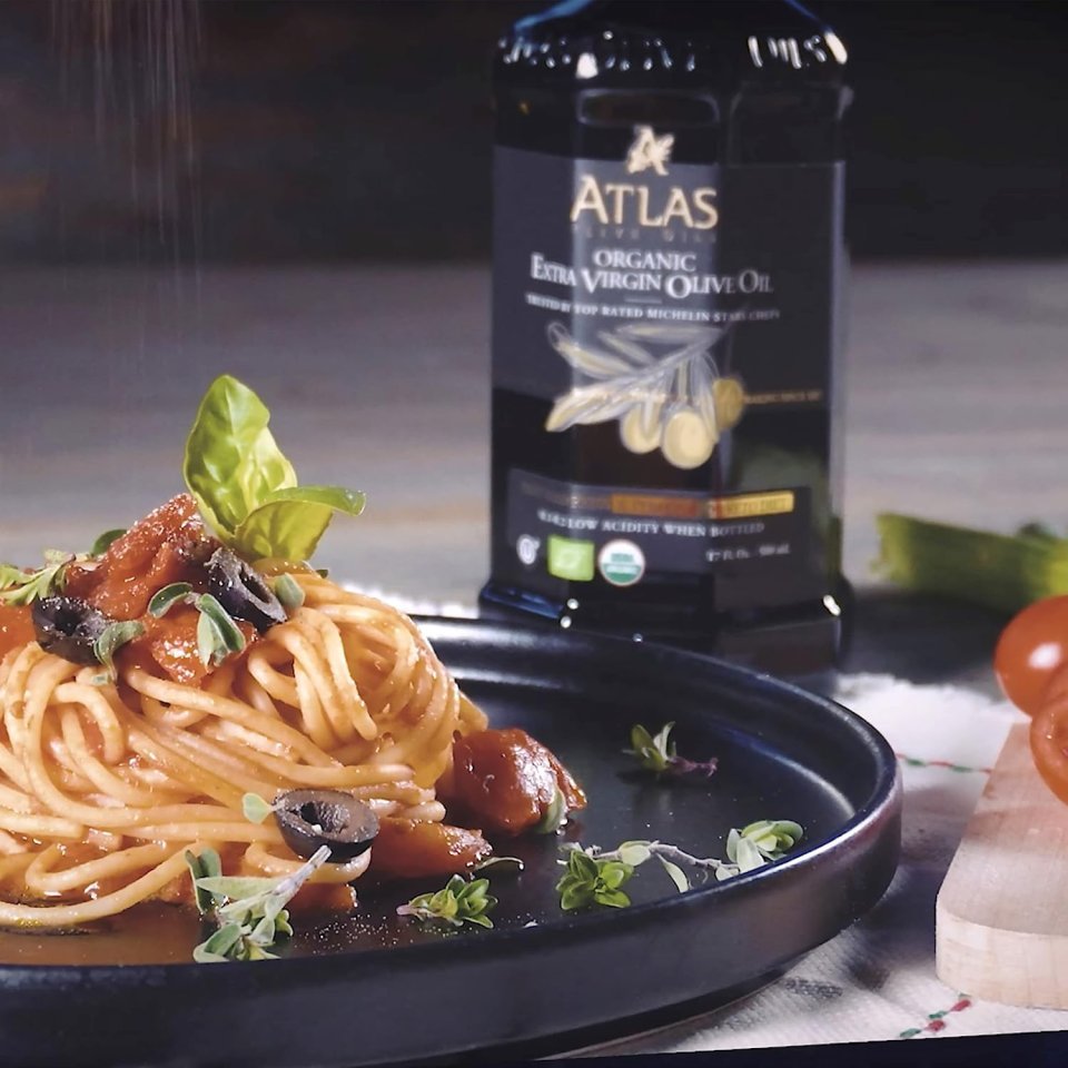Buy Atlas Cold Press Extra Virgin Olive Oil 1L | Polyphenol Rich Organic Moroccan EVOO for Healthy Cooking